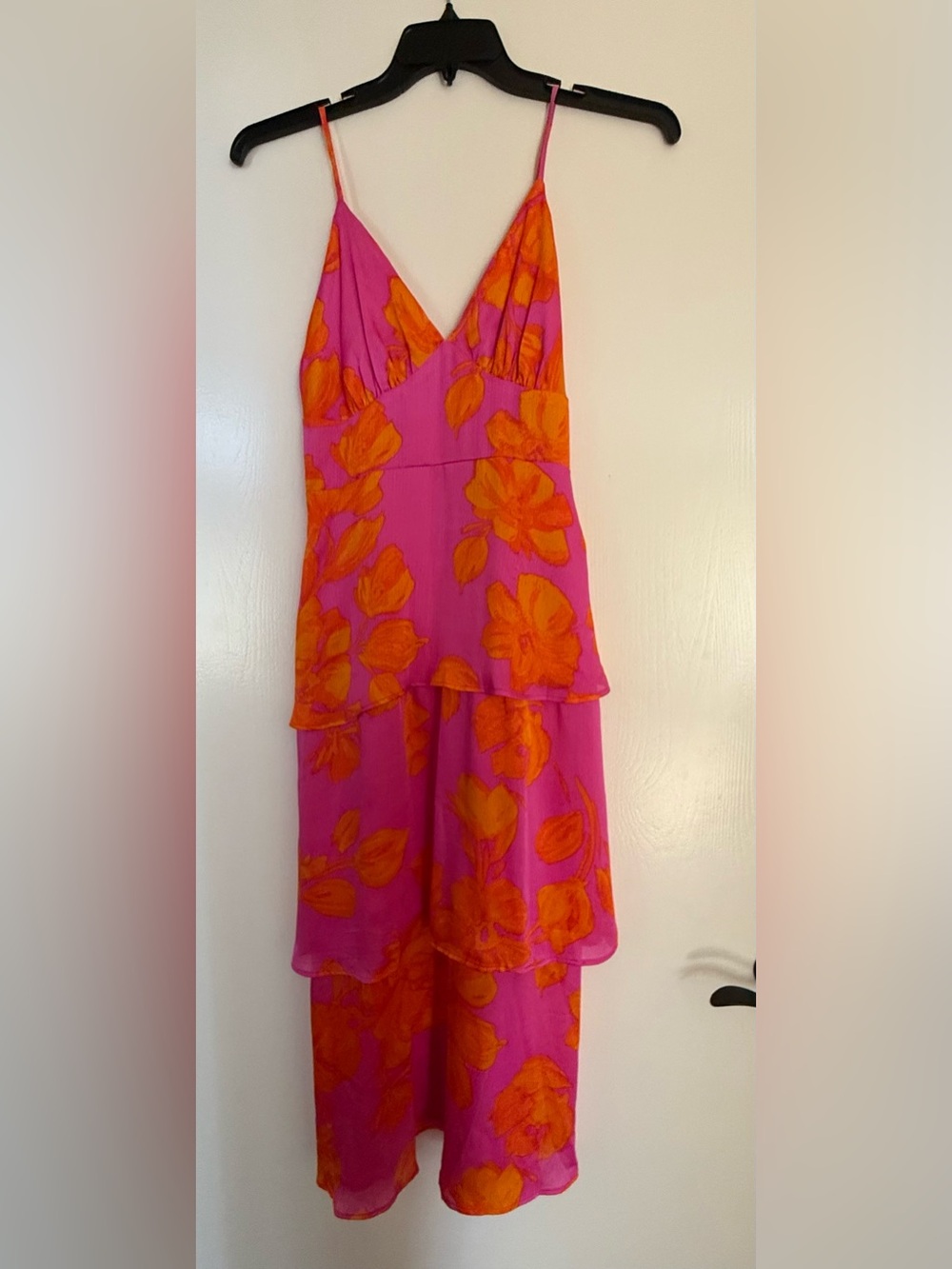 Sugarlips Pink and Orange Floral Dress